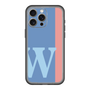 スリムプロテクションプレミアムケース［ オリジナル - initial color line - W blue ］