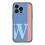 スリムプロテクションプレミアムケース［ オリジナル - initial color line - W blue ］