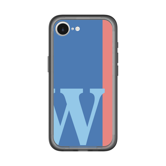 スリムプロテクションプレミアムケース［ オリジナル - initial color line - W blue ］