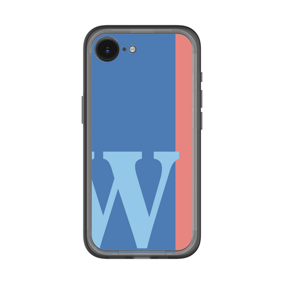 スリムプロテクションプレミアムケース［ オリジナル - initial color line - W blue ］