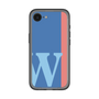 スリムプロテクションプレミアムケース［ オリジナル - initial color line - W blue ］