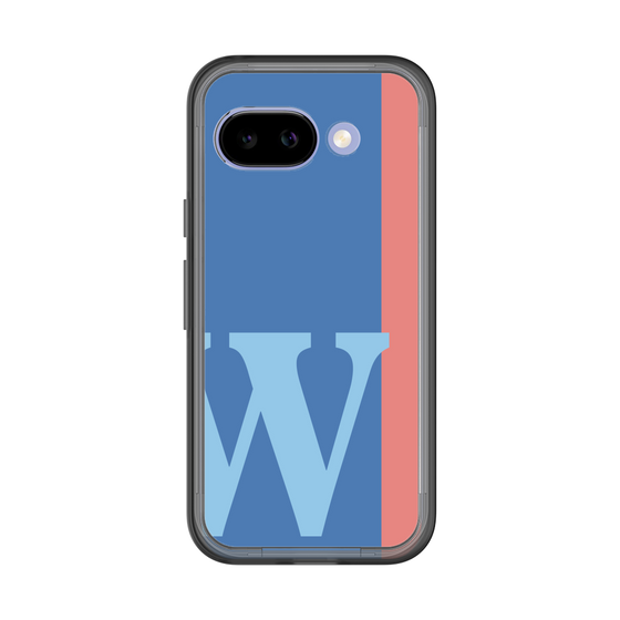 スリムプロテクションプレミアムケース［ オリジナル - initial color line - W blue ］