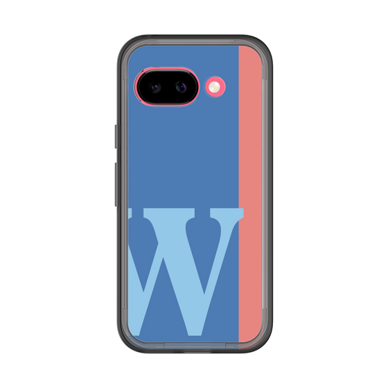 スリムプロテクションプレミアムケース［ オリジナル - initial color line - W blue ］