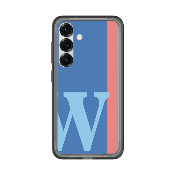 スリムプロテクションプレミアムケース［ オリジナル - initial color line - W blue ］