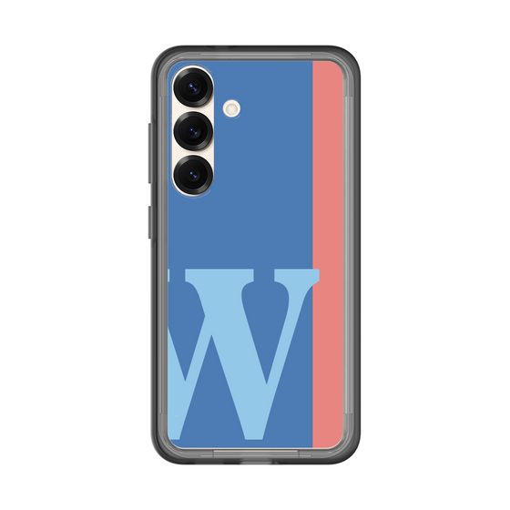 スリムプロテクションプレミアムケース［ オリジナル - initial color line - W blue ］