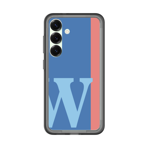 スリムプロテクションプレミアムケース［ オリジナル - initial color line - W blue ］