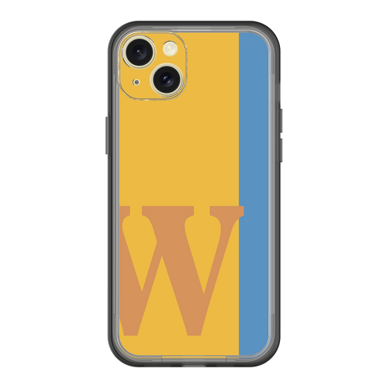 スリムプロテクションプレミアムケース［ オリジナル - initial color line - W orange ］