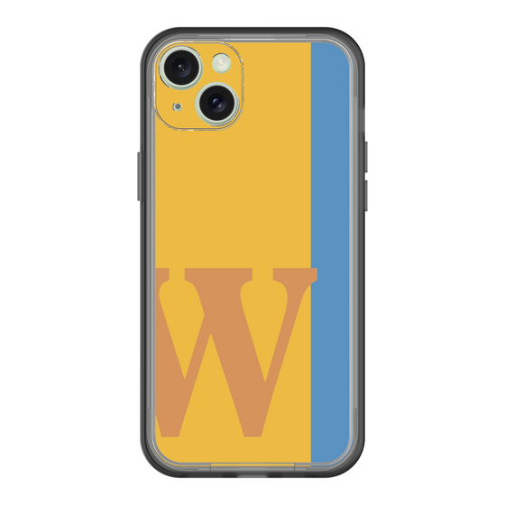 スリムプロテクションプレミアムケース［ オリジナル - initial color line - W orange ］