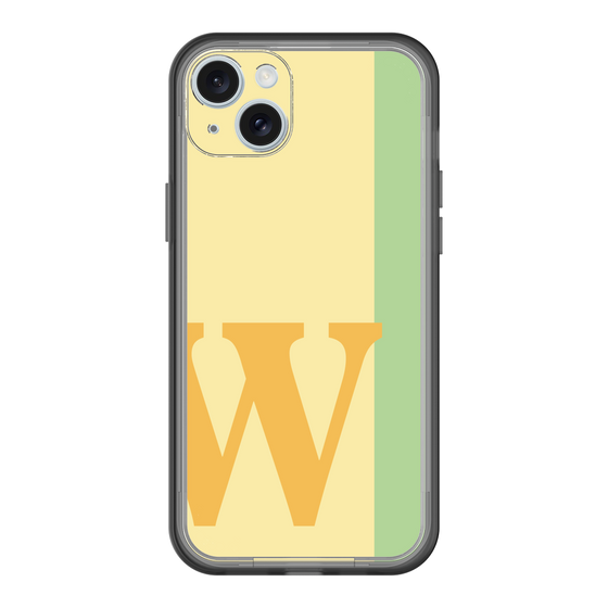 スリムプロテクションプレミアムケース［ オリジナル - initial color line - W yellow ］