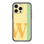 スリムプロテクションプレミアムケース［ オリジナル - initial color line - W yellow ］
