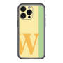 スリムプロテクションプレミアムケース［ オリジナル - initial color line - W yellow ］