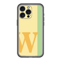 スリムプロテクションプレミアムケース［ オリジナル - initial color line - W yellow ］