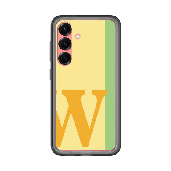スリムプロテクションプレミアムケース［ オリジナル - initial color line - W yellow ］