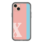 スリムプロテクションプレミアムケース［ オリジナル - initial color line - X pink ］