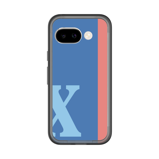 スリムプロテクションプレミアムケース［ オリジナル - initial color line - X blue ］