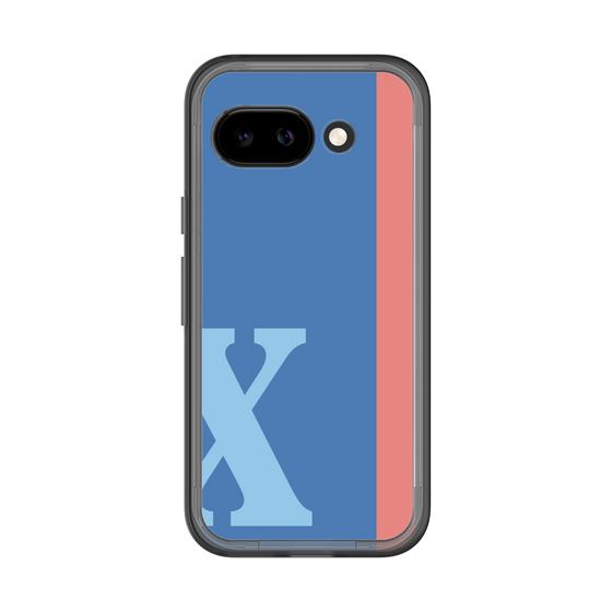 スリムプロテクションプレミアムケース［ オリジナル - initial color line - X blue ］