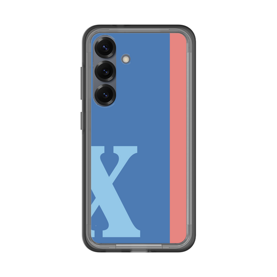 スリムプロテクションプレミアムケース［ オリジナル - initial color line - X blue ］