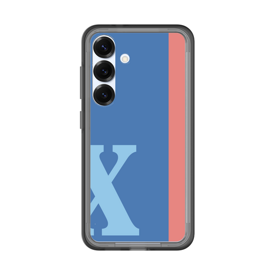 スリムプロテクションプレミアムケース［ オリジナル - initial color line - X blue ］