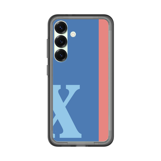 スリムプロテクションプレミアムケース［ オリジナル - initial color line - X blue ］