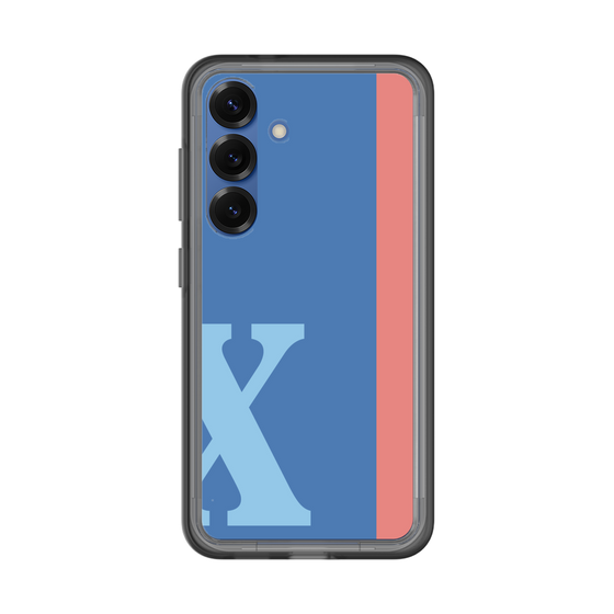 スリムプロテクションプレミアムケース［ オリジナル - initial color line - X blue ］