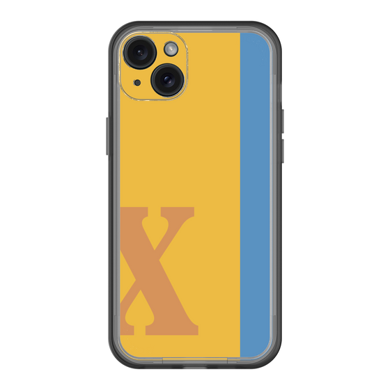 スリムプロテクションプレミアムケース［ オリジナル - initial color line - X orange ］