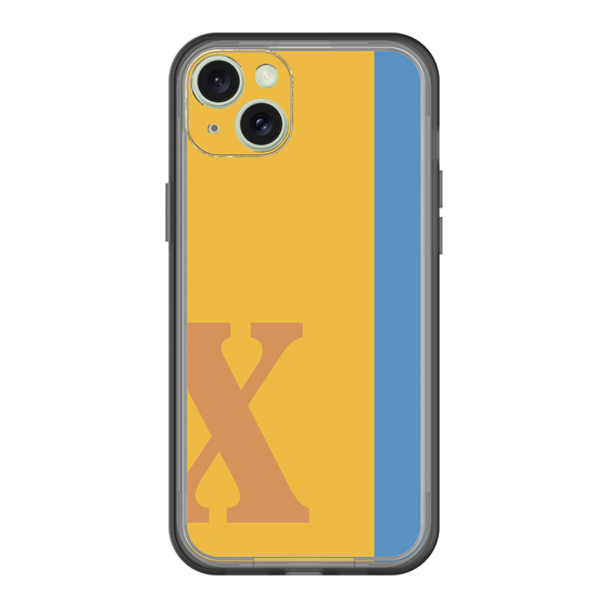 スリムプロテクションプレミアムケース［ オリジナル - initial color line - X orange ］