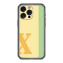スリムプロテクションプレミアムケース［ オリジナル - initial color line - X yellow ］