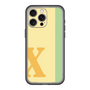 スリムプロテクションプレミアムケース［ オリジナル - initial color line - X yellow ］