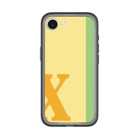スリムプロテクションプレミアムケース［ オリジナル - initial color line - X yellow ］
