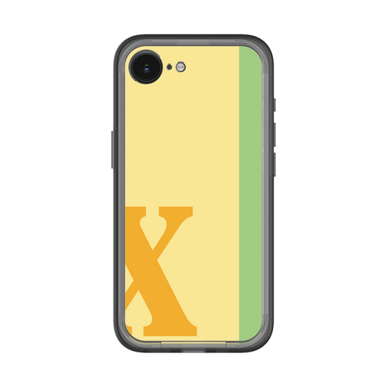 スリムプロテクションプレミアムケース［ オリジナル - initial color line - X yellow ］