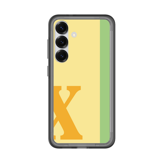 スリムプロテクションプレミアムケース［ オリジナル - initial color line - X yellow ］