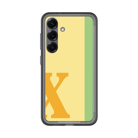 スリムプロテクションプレミアムケース［ オリジナル - initial color line - X yellow ］