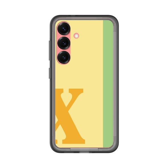 スリムプロテクションプレミアムケース［ オリジナル - initial color line - X yellow ］