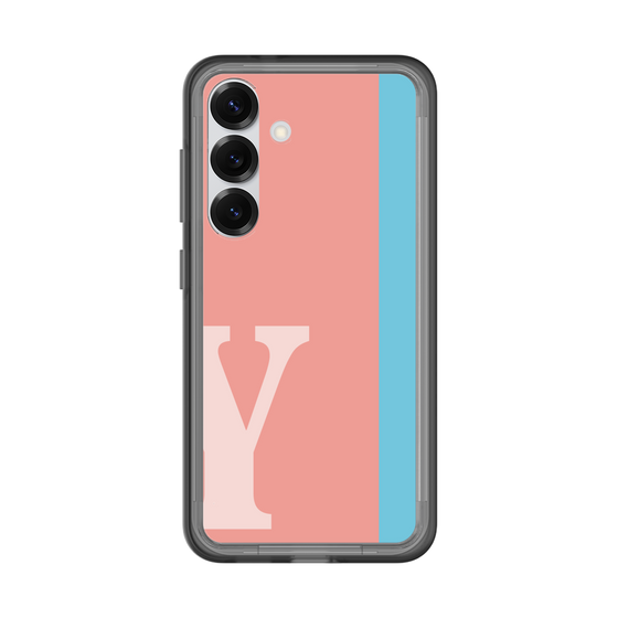 スリムプロテクションプレミアムケース［ オリジナル - initial color line - Y pink ］
