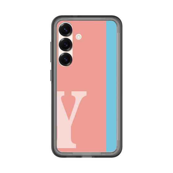 スリムプロテクションプレミアムケース［ オリジナル - initial color line - Y pink ］