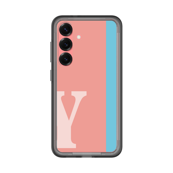 スリムプロテクションプレミアムケース［ オリジナル - initial color line - Y pink ］