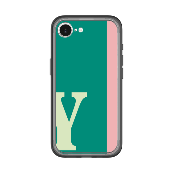 スリムプロテクションプレミアムケース［ オリジナル - initial color line - Y green ］
