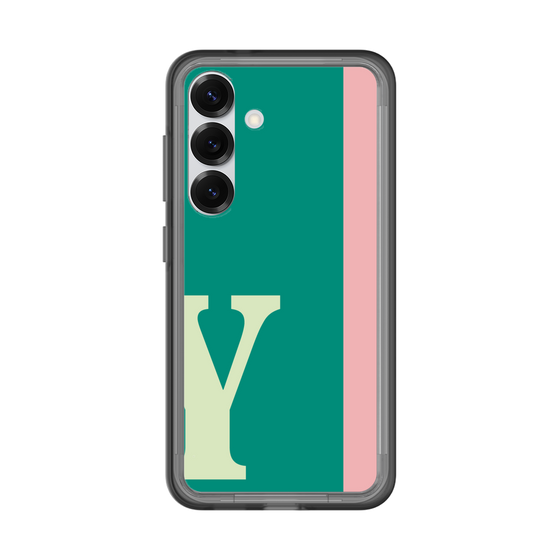 スリムプロテクションプレミアムケース［ オリジナル - initial color line - Y green ］