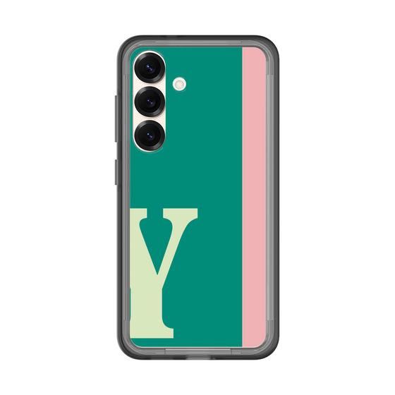 スリムプロテクションプレミアムケース［ オリジナル - initial color line - Y green ］