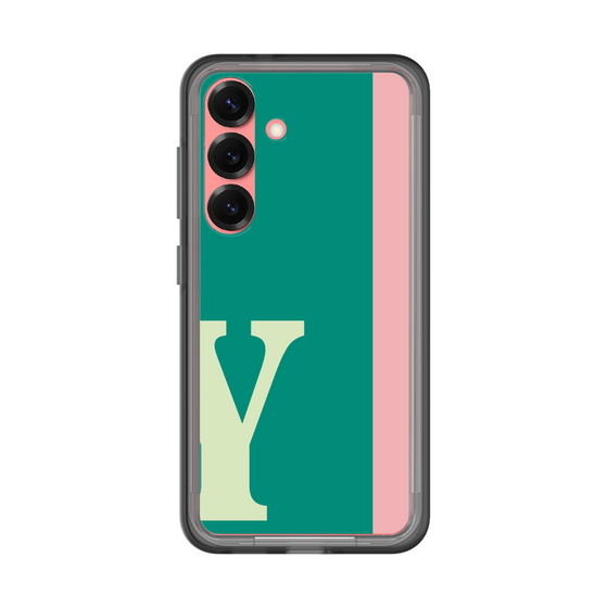 スリムプロテクションプレミアムケース［ オリジナル - initial color line - Y green ］