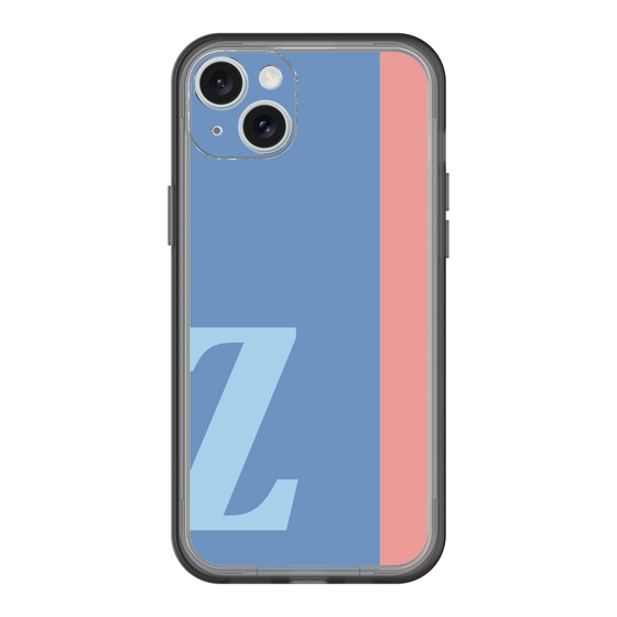 スリムプロテクションプレミアムケース［ オリジナル - initial color line - Z blue ］