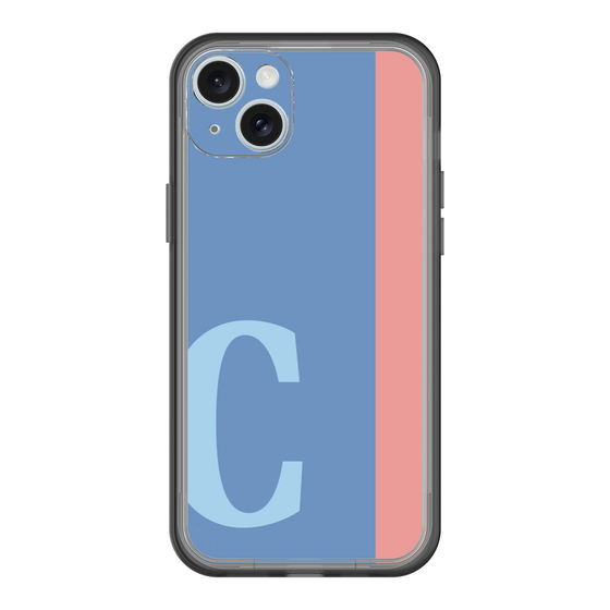 スリムプロテクションプレミアムケース［ オリジナル - initial color line - C blue ］