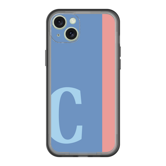スリムプロテクションプレミアムケース［ オリジナル - initial color line - C blue ］