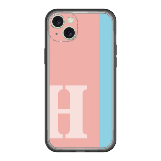 スリムプロテクションプレミアムケース［ オリジナル - initial color line - H pink ］