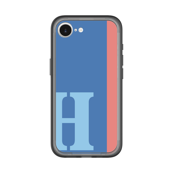 スリムプロテクションプレミアムケース［ オリジナル - initial color line - H blue ］