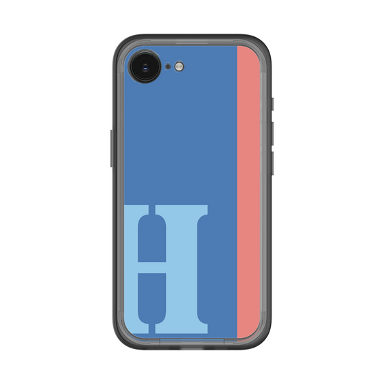 スリムプロテクションプレミアムケース［ オリジナル - initial color line - H blue ］