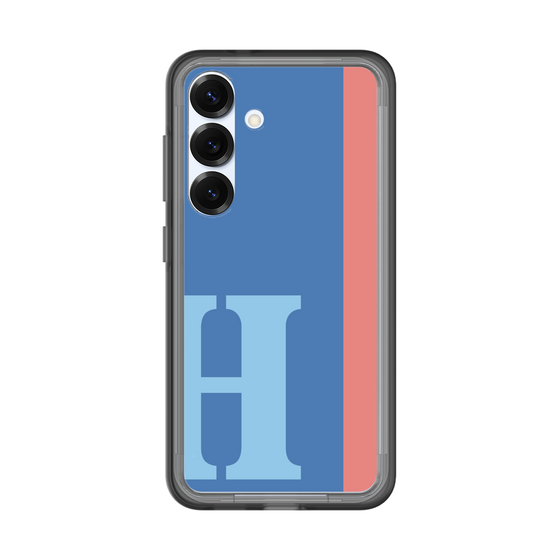 スリムプロテクションプレミアムケース［ オリジナル - initial color line - H blue ］