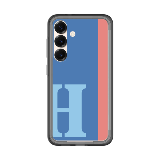 スリムプロテクションプレミアムケース［ オリジナル - initial color line - H blue ］