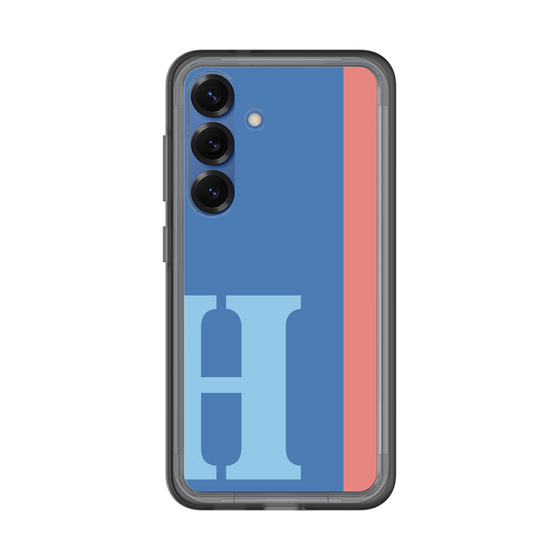スリムプロテクションプレミアムケース［ オリジナル - initial color line - H blue ］