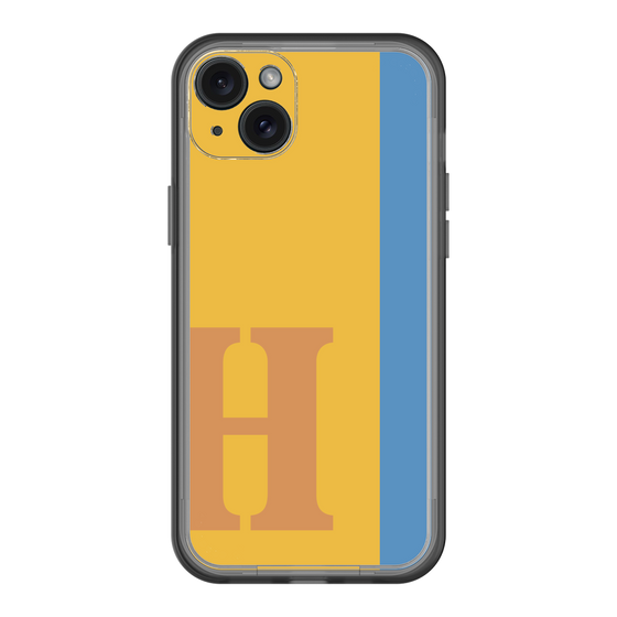 スリムプロテクションプレミアムケース［ オリジナル - initial color line - H orange ］